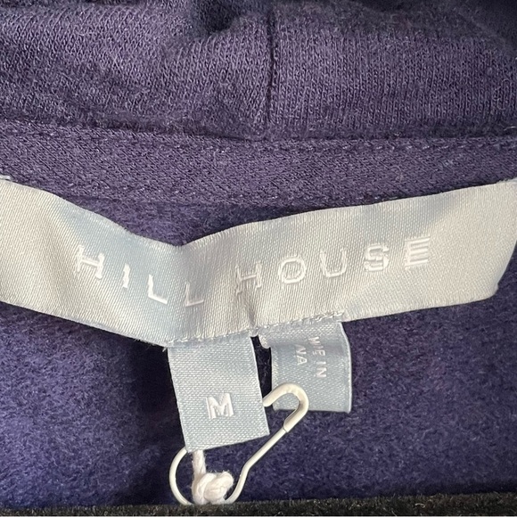 Hill House Teddy Hoodie Sweatshirt Zip-Up Soft Cotton Blend Jacket Navy NWT - Picture 8 of 9